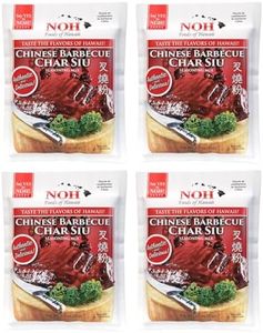 NOH Chinese Barbecue Char Siu Seasoning Mix, 2.5 oz Packet (Pack of 4) - Authentic Chinese Barbecue Seasoning for Restaurant-Style Classic Char Siu Taste - Ideal for Pork, Chicken, Ribs and More