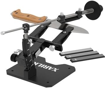 XARILK GEN3 Guided Knife Sharpening System, Aluminium | Professional Knife Sharpener, Knife Sharpening Kit W / 3 Diamond Plates (320#, 800#, 2000#) for for Hunting & Kitchen Knives