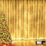 Twinkle Star 300 LED Window Curtain String Light for Christmas Wedding Party Home Garden Bedroom Outdoor Indoor Wall Decoration