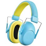 Onhear Kids Ear Defenders Children, 28 dB for Noise Reduction, Comfortable Kid Cancelling Protection, Kids Ear Protection Adjustable Hearing Protection Autism/Toddler/Teen/Children - Blue Yellow