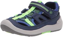 Stride Rite boys Srt Wade Sandal, Navy, 6.5 Toddler US