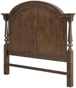 Starlight Canyon Home Satin Cherry King Poster Bed Headboard Traditional Style Solid Wood Construction Classic Design Elegant Bedroom Accent