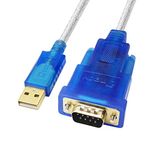 DTECH FTDI USB to Serial Adapter Cable RS232 DB9 Male Port FT232RL Chipset Supports Windows 11 10 8 7 and Mac Linux (1.5 Feet)