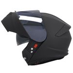 Zorax ZOR-838 Matt Black M (57-58cm) Motorbike Helmet + Extra Dark Smoke Visor - Modular Flip up Front Motorcycle Helmet