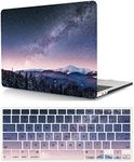 Laptop Hard Shell Case Compatible with MacBook Air 13 inch 2017 2016 2015 2014 2013 2012 2011 2010 Release Model A1369/A1466, Color Printing Hard Shell Case Cover & Keyboard Cover, Starry Sky