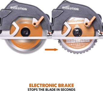 Evolution R185CCS Circular Saw – 185mm, TCT Blade, 64mm Depth, 230V