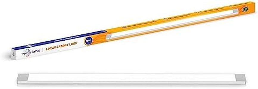 wipro Garnet 10W LED Linear Cabinet Light | 2Ft | Neutral White (4000K) | Bright & Slim Aluminium Base Tubelight | 17mm Width, 8mm Height | Under Cabinet Light for Wardrobe,Kitchen Shelf |Pack of 1