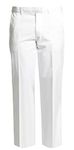 Mens Bowling Trousers White Polycoton Bowls Bowlers Trouser Inside Leg 29 Inches (38, White)