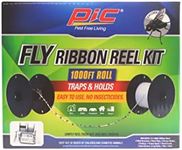 Fly Ribbon Line Trap Kit, Fly Reel Sticky Tape Trap, 1000 ft, Indoor Outdoor Disposable Fly Strip, Non-Toxic