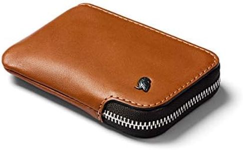 Bellroy Card Pocket (Small Leather Zipper Card Holder Wallet, Holds 4-15 Cards, Coin Pouch, Folded Notes) - Caramel