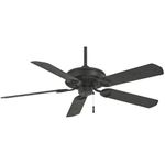 Minka-Aire F589-TCL Sundowner 54 Inch Outdoor Pull Chain Ceiling Fan in Textured Coal Finish