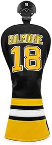 Golf Headcovers Golf Club Head Covers Sports Style Number 18 Premium Leather Driver Fairway(FW) Wood Hybrid(UT) with Number Tags, Golf Blade Mallet Putter Cover