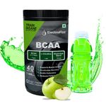 ElectroFizz BCAA 7Gms (2:1:1 formula) with Citrulline & Electrolyte Blend for Muscle Recovery & Endurance - Pre/Post Workout & Intra Workout (Green Apple)- 40 servings