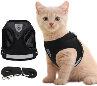 Anlitent Anti Pull Dog Harness and Lead Set for Small Sized Dog UK, Dog Vest Harness with Handle for Puppy,Miniature Dachshund Harness Outdoor Running Dog Clothing (Small, Black)