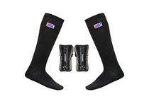 DeNovo New Shin Guard and Lycra Socks Football Kit