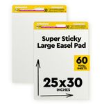 Post-it Self-Stick Easel Pad, 25 x 30.5-Inch, 30-Sheet Pad, 2 Pack (559)