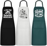 Jeyiour Set of 3 Women Kitchen Apro