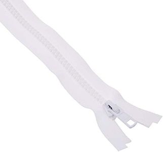 YKK 0000112 120" Long Arm Quilting Machine 5 Molded Plastic ~ Separating-White (1 Zipper)