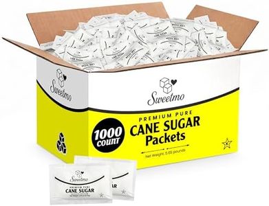 Sweetmo Sugar Packets 1000 Count – Pure Cane White Granulated Sugar Packets, Individual Wrapped, Bulk Packets for Coffee, Restaurants, Office, Cafés & Food Service