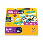 Fevicreate DIY Learn Time Kit craft materials provided 7 craft activities board games and puzzles All in one solution art and craft kit Learn to read time easily Ideal gift for girls and boys 5+ years