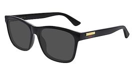 Gucci Men's Gg0746s Sunglasses, Black-Black-Grey, 57