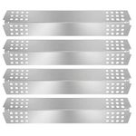 Criditpid BBQ Heat Plate Shields Replacement Parts for Master Chef G45308, G45311, G45301, G45303, G45309 Grill Models. Stainless Steel Barbecue Heat Tent Burner Cover, 4-Pack.