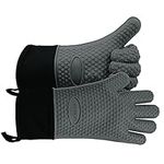 GEEKHOM Silicone BBQ Gloves, Heat R