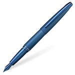 Cross ATX Sandblasted Dark Blue Fountain Pen (Medium nib) with Polished Dark Blue PVD appointments