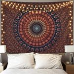 Alishomtll mandala Tapestry hippie bohemian Psychedelic Tapestry Mandala Indian Yoga Meditation Tapestries Home Decor Wall Hanging 79 x 59 inches