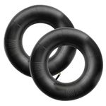 Gobesty 2Pcs Wheelbarrow Inner Tube 3.50-8 Heavy Duty Replacement Tire Inner Tube with TR-87 Bent Valve Stem for Hand Trucks, Lawn Mowers, Yard Trailers, Cart and Wheelbarrows