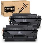 v4ink 2PK Compatible Toner Cartridge Replacement for HP 80X CF280X CF280A Toner Ink High Yield for HP Pro 400 M401 M401a M401d M401dn M401dne M401dw M401n MFP M425dn M425dw Printer