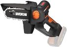 WORX WG325E.9 Nitro Profi Mini Akku-Kettensäge 20V, Einhand Ast-Säge, Brushless Motor, 5650 /min, 12cm Schwertlänge, leicht & kompakt, automatische Kettenschmierung (ohne Akku & Ladegerät)