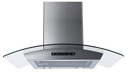 ROXON 700 CFM 30 Inches Range Hood Kitchen Exhaust Fan Stainless Steel Wall Mounted Style RXN-W16BS-30