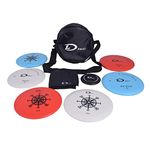 Disc Golf Set, Disc Golf Starter Set with Disc Golf Starter Bag,2 PCS Putter, 2 PCS Mid-Range, 2 PCS Driver, 1 Mini disc, 1 Towel