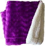 Plush Fleece Sherpa Backed Reversib