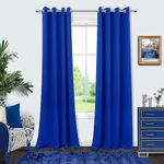 Blue Kids Curtains Blackout for Boys Bedroom 84 Inch Length 2 Panels Set Luxury Gold Yellow Decor Teen Room Darkening Window Coverings Drapes for Living Room Royal Blue 84 Long French Cobalt Blue