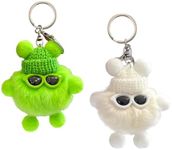 wopin 2Pcs Stuffed Monster Doll Key