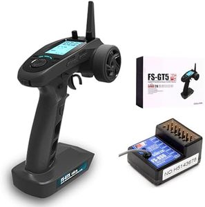 Flysky FS-GT5 6CH AFHDS RC Transmitter w/ FS-BS6 Receiver for RC Car Boat