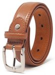 Ossi Leather Lined 28mm Childrens Belt - Tan 4XS (20" - 24" waist)