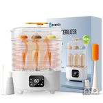 BRONTIX 4 in 1 Sterilizer and Dryer for Feeding Bottles with Cleaning Set, Sterilizer for Baby Products, Bottle Sterilizer & Baby Bottle Sterilizer