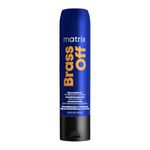 Matrix Brass Off Pigmented Blue Conditioner, Neutralises Brassy and Orange Undertones while Strengthening, 300ml, For Lightened Brunette and Balayage Hair