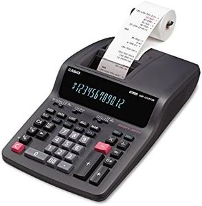 Casio DR210TM DR-210TM Two-Color Desktop Calculator, Black/Red Print, 4.4 Lines/Sec