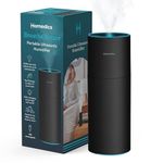 HoMedics TotalComfort Portable Ultrasonic Humidifier, Desktop, Travel, Personal Space, 8.5-oz. Tank, Up to 10-Hour Runtime per Full Tank, Auto-Shut Off Timer, Black