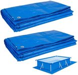 2 pcs Heavy-Duty Pool Ground Cloths