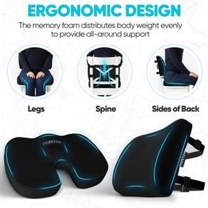 FORTEM Office Chair Cushion – Memory Foam Seat Pad for Comfort