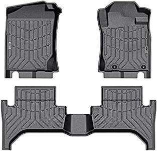 KIWI MASTER Car Floor Mat Fit for Triton MQ 2015-2018 - 3D TPE Anti-Slip Floor Mats Front & Rear Liner Waterproof, All Weather Protection