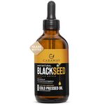 CARAWAY Black Seed Oil Edible - Kalonji Oil - 4 oz / 118 ml | Contains Active Thymoquinone for Immunity Boost and Hair Growth | One Time Cold Pressed | For Oral and Topical Use | Glass Bottle | FSSAI Certified