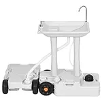 YITAHOME Portable Sink Camping 30 L with Rolling Wheels, Hand Washing Station with 30 L Sewage Tank, Rolling Wheels, Soap Dispenser, Towel Holder, Ideal for Outdoor, Travel, RV, Boat, Camper, Tripper