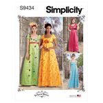 Simplicity Sewing Pattern S9434 Misses' and Women's Regency Era Style Dresses,White,SS9434BB