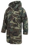 ROTHCO Vintage Camo M-51 Fishtail Parka - Woodland Camo, Small